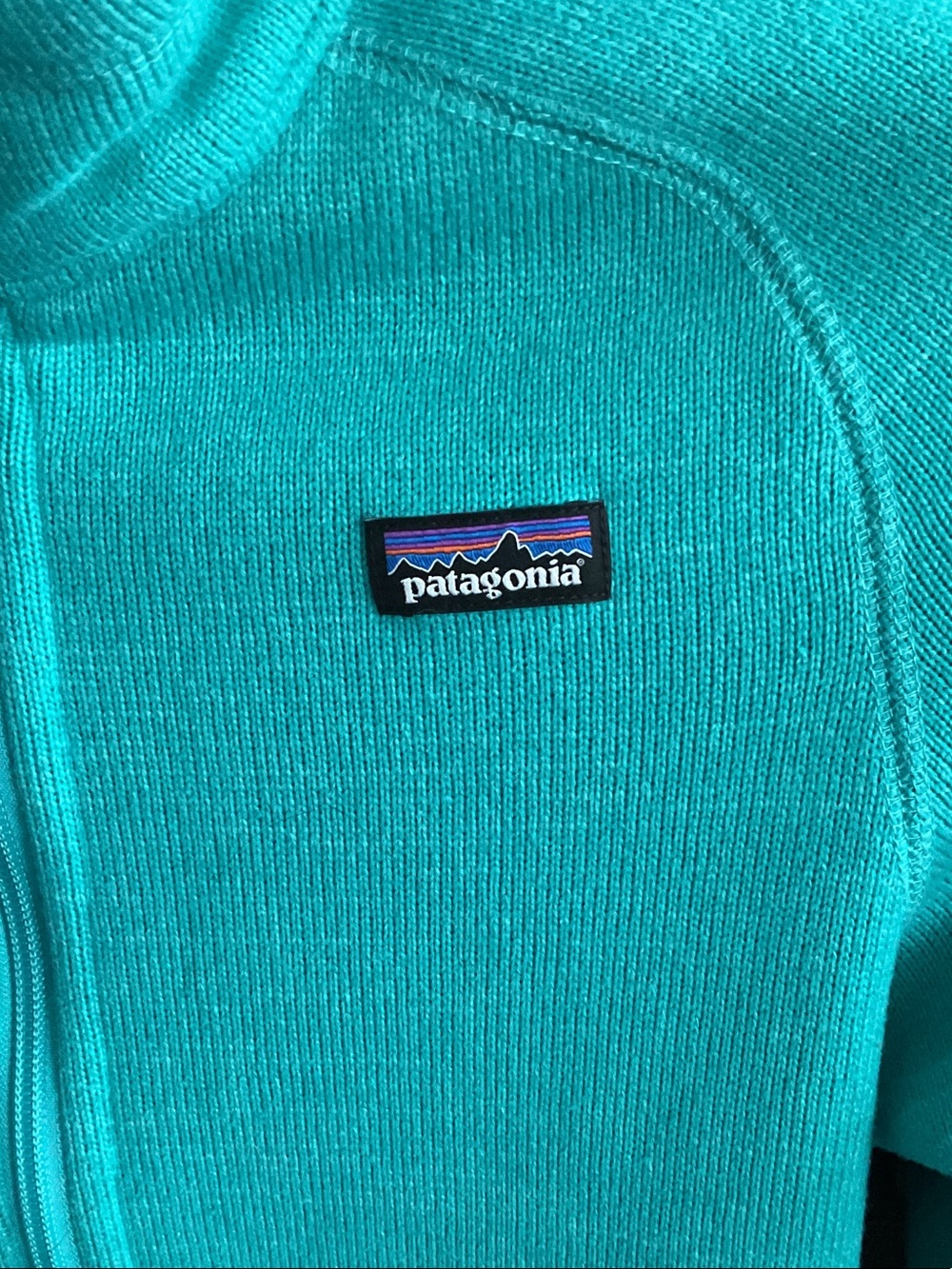 Patagonia Girls L(12) Full-Zip Knit Fleece Jacket - Picture 3 of 6